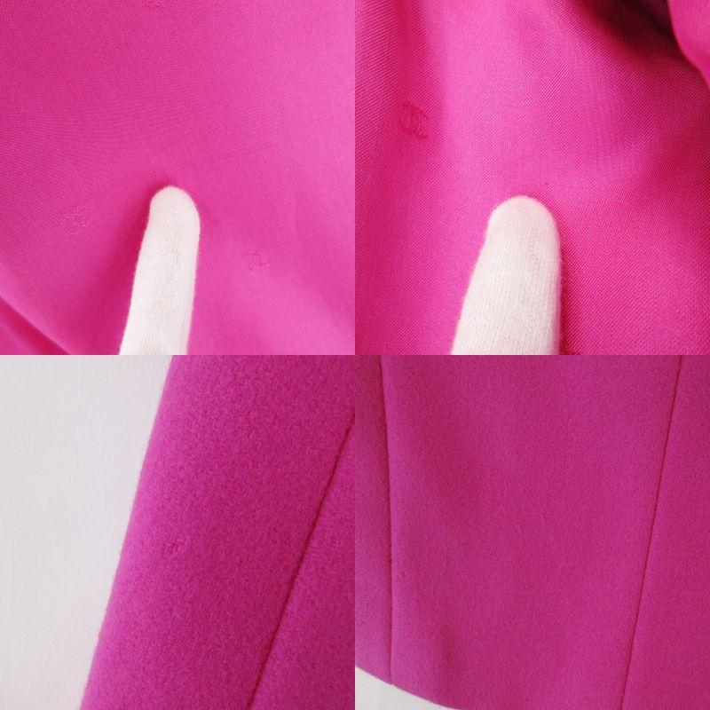 【美品】CHANEL シルク ワッフルロングコート 42 フランス製 最高級 シャネル コート CHANEL Coat【正規品・専門店】シャネル 洋服の