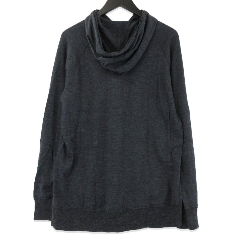 山と道　メリノウール　パーカー　ハーフジップ　プルオーバー　黒 山と道 ヤマトミチ ハーフジップパーカー メリノウール Merino