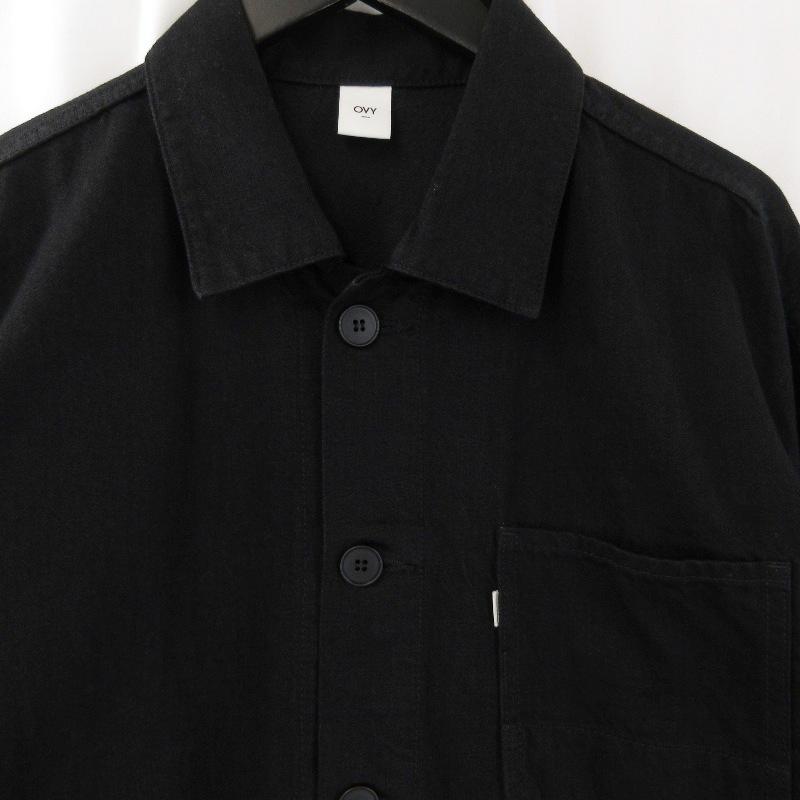美品 OVY オヴィ Euro Work Black Denim Jacket カバーオール デニム