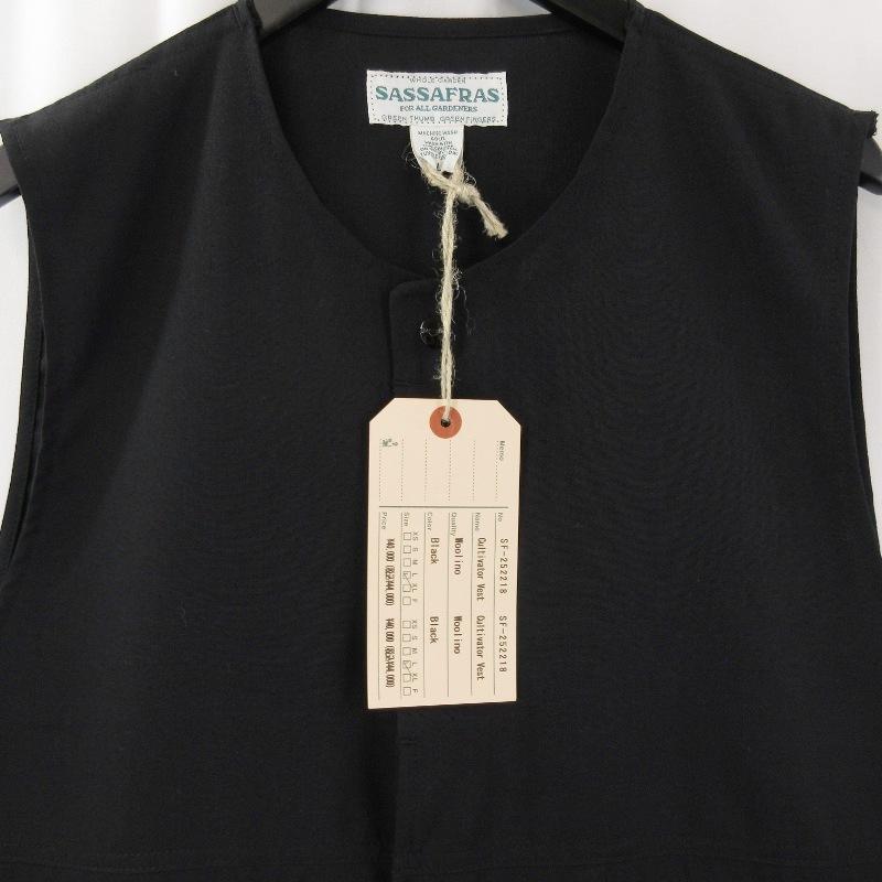 SASSAFRAS 未使用 ササフラス Cultivator Vest SF-252218 カルチ