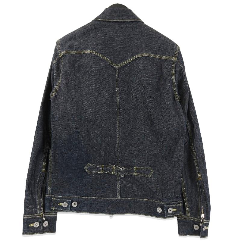 38inch skull flightレザー＆デニム ライダースジャケット 38inch skull flightレザー＆デニム ライダースジャケット