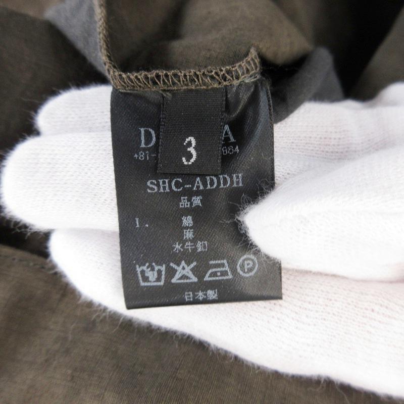未使用 DEVOA デヴォア Short Sleeve Shirt Cotton Linen Advanced Dye  