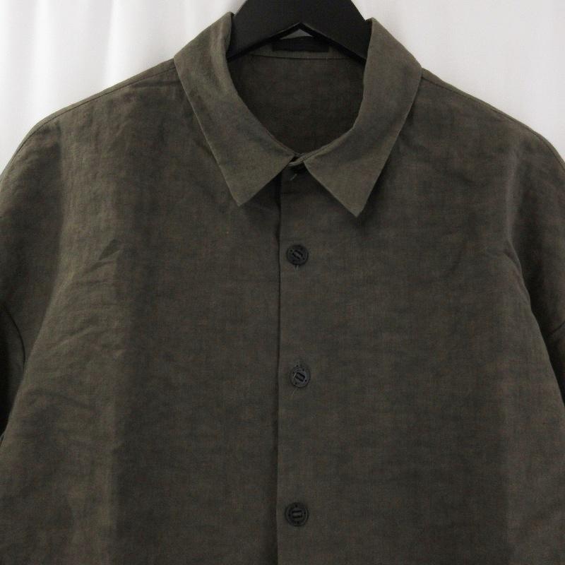 未使用 DEVOA デヴォア Short Sleeve Shirt Cotton Linen Advanced Dye