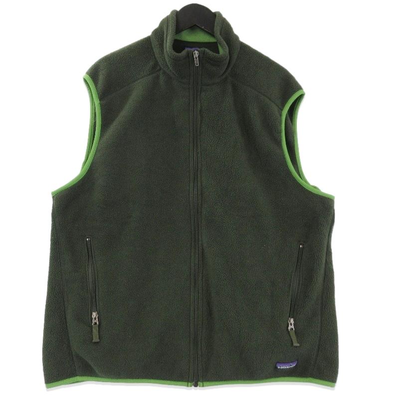 patagonia シンチラベスト made in usa USA製PATAGONIA シンチラフリースベスト緑 | CUSTOM FEVER