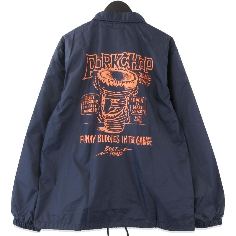 美品 PORKCHOP GARAGE SUPPLY ポークチョップ コーチジャケット BOLT  
