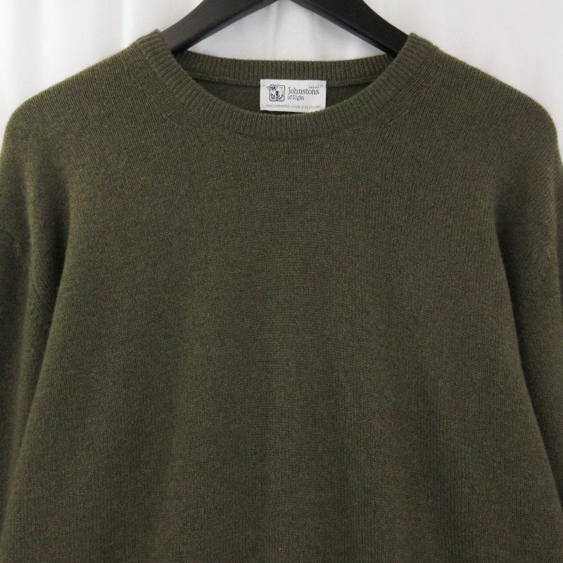 美品 Johnstons of Elgin ジョンストンオブエルガン クルーネック