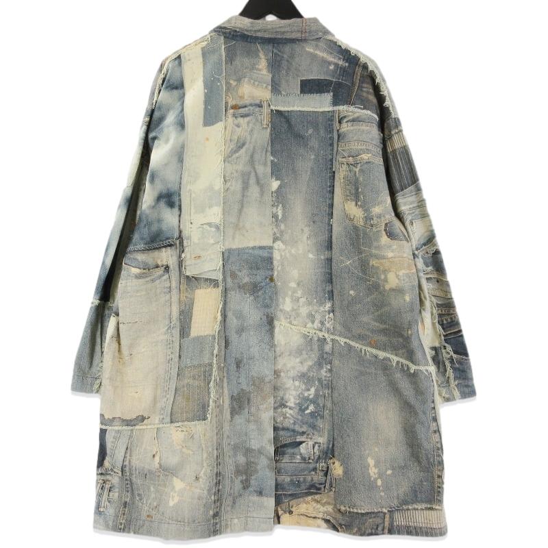 美品 ANACHRONORM アナクロノーム アーカイブデニムコラージュコート