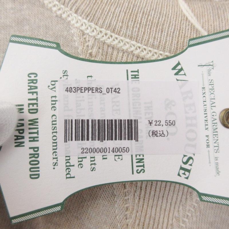 未使用 WAREHOUSE ウエアハウス スウェット 403 PEPPERS SET IN