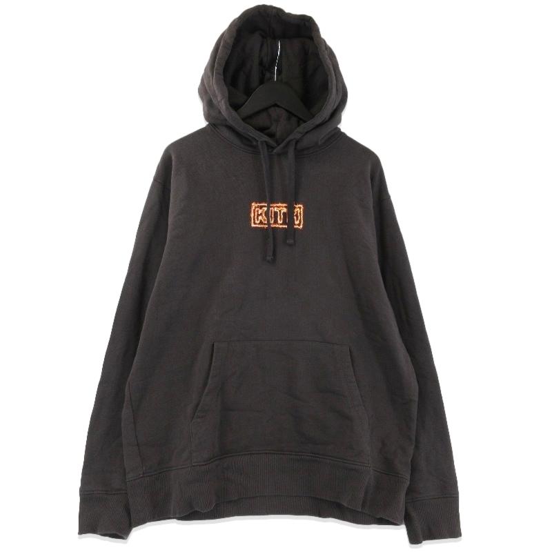 KITH キス プルオーバーパーカー Flame Box Logo Hoodie KH2471