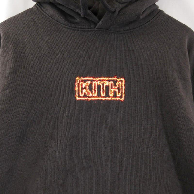 KITH キス プルオーバーパーカー Flame Box Logo Hoodie KH2471