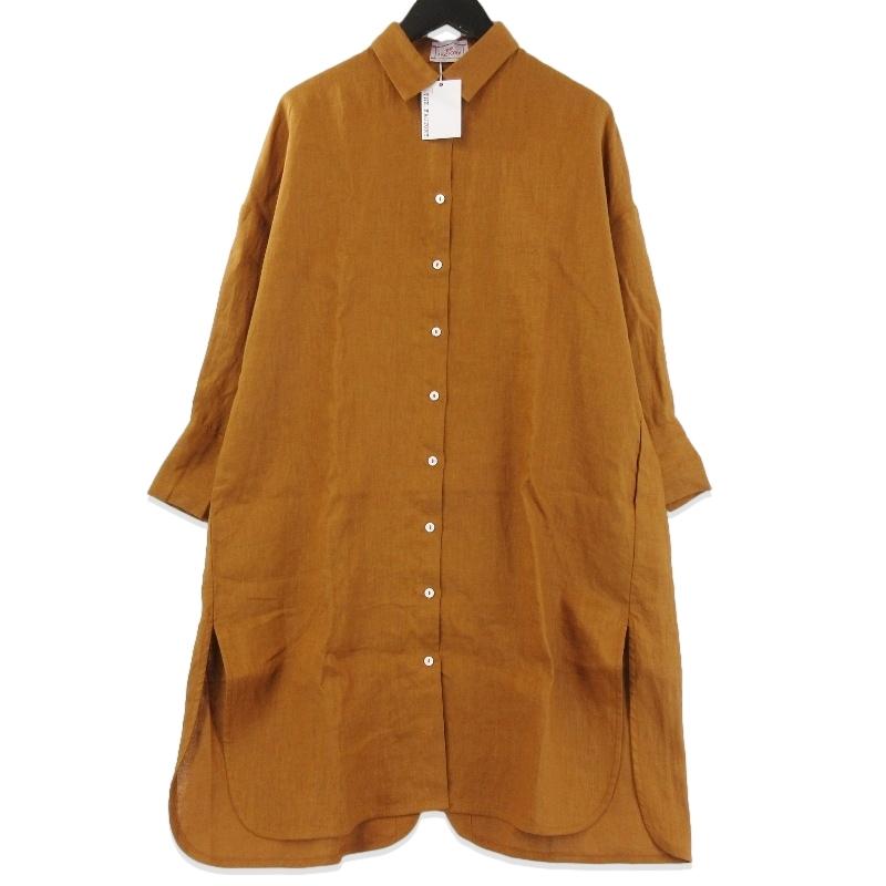 未使用 THE FACTORY ザファクトリー シャツワンピース リネン