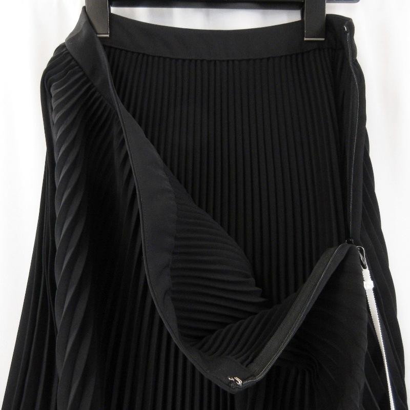 未使用 Graphpaper グラフペーパー Satin Pleats Skirt GL253-40097B