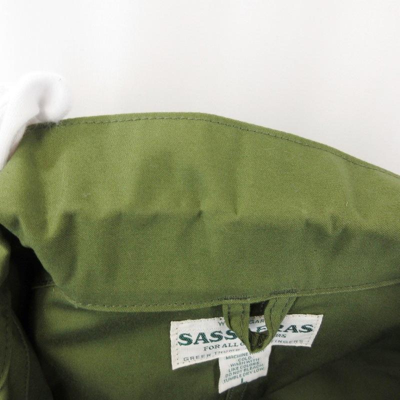 SASSAFRAS（ササフラス） 美品 GDU リーフ ジャケット バックサテン