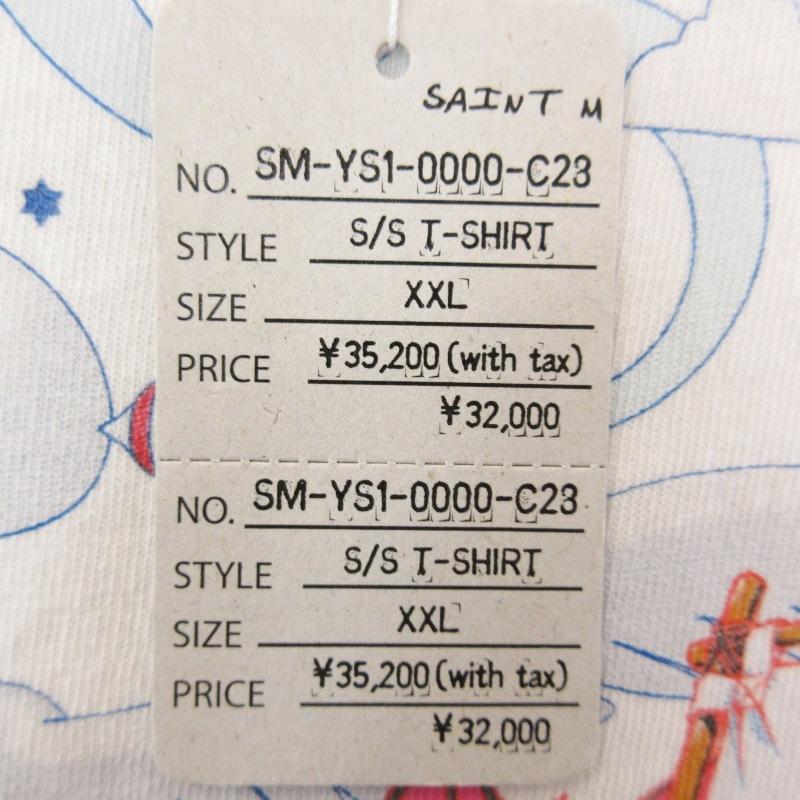 未使用 SAINT Mxxxxxx × サマーウォーズ セントマイケル 半袖Ｔシャツ SM-YS1-0000-C28 SG_SS TEE SUMMER ホワイト 白 XXL 71014162 |  | 06