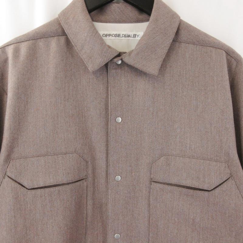 未使用 OPPOSE DUALITY オポーズデュアリティ Panel Shirts Wool