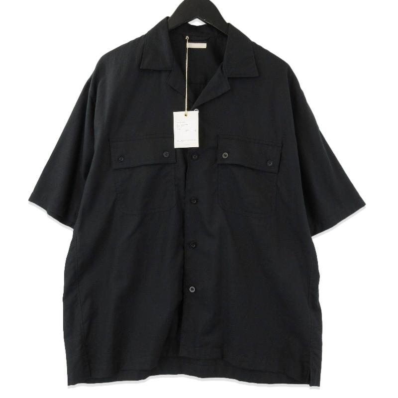 未使用 ULTERIOR アルテリア SILKY SOFT TWILL O/C SHIRT ULSH59-KA198