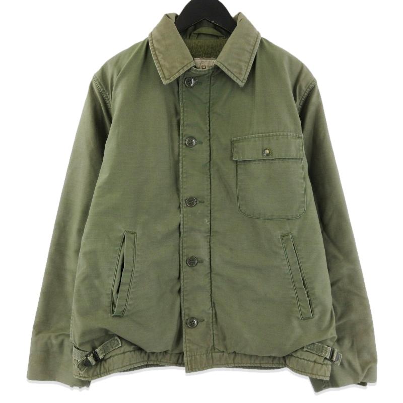 US.NAVY 米軍 A-2 デッキジャケット 80's 80年代 ミリタリー YKK