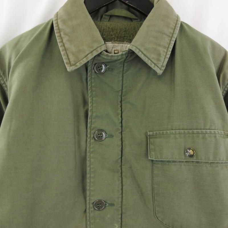 US.NAVY 米軍 A-2 デッキジャケット 80's 80年代 ミリタリー YKK