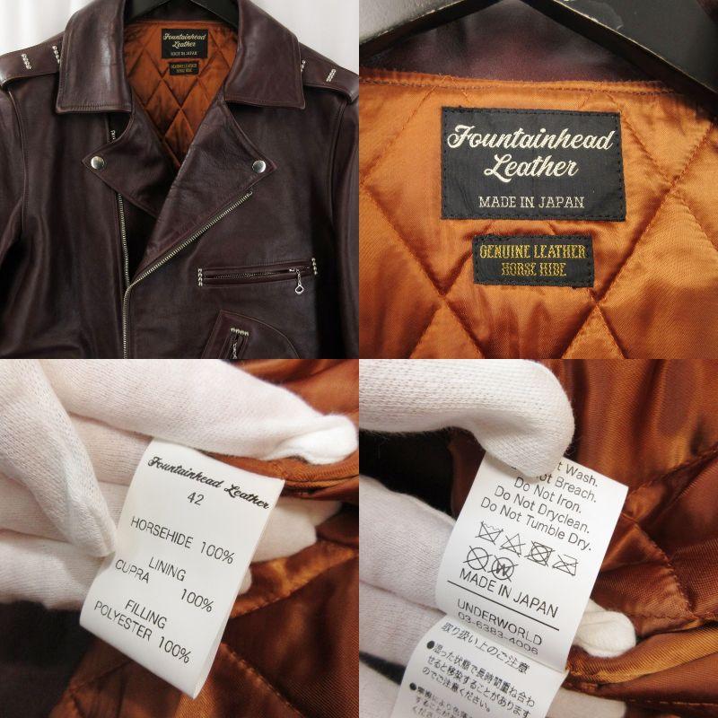 FOUNTAINHEAD LEATHER ファウンテンヘッドレザー ダブルライダース