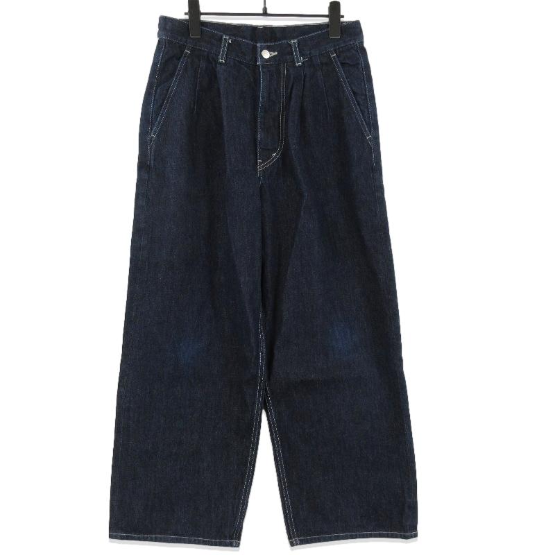 Graphpaper グラフペーパー デニム ツータックパンツ GU221-40030B
