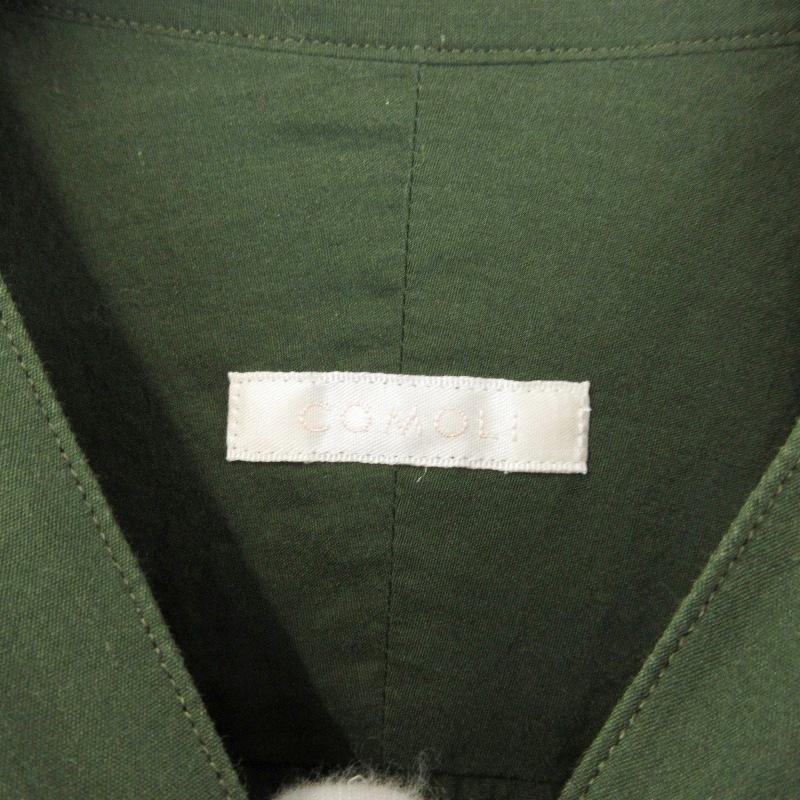 19ssサイズ3 希少 美品 エクリュー コモリ バンドカラーシャツ 19SSコモリcomoliバンドカラーコモリシャツ2 COMOLIが作る絶妙な色味の