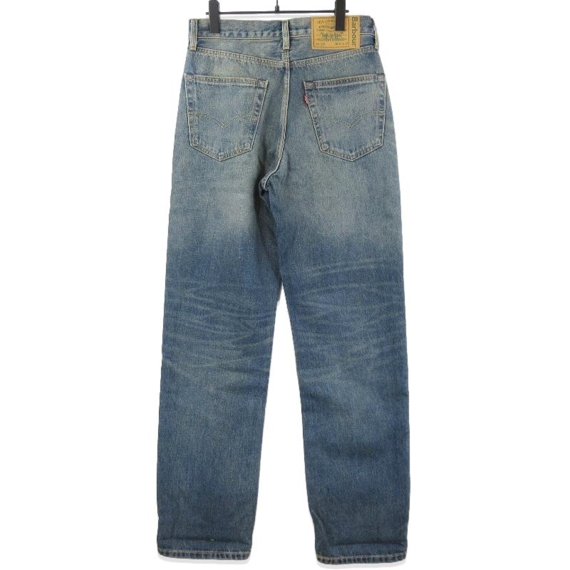 美品 Barbour × Levi's バブアー デニムパンツ 568 リーバイス ルーズ