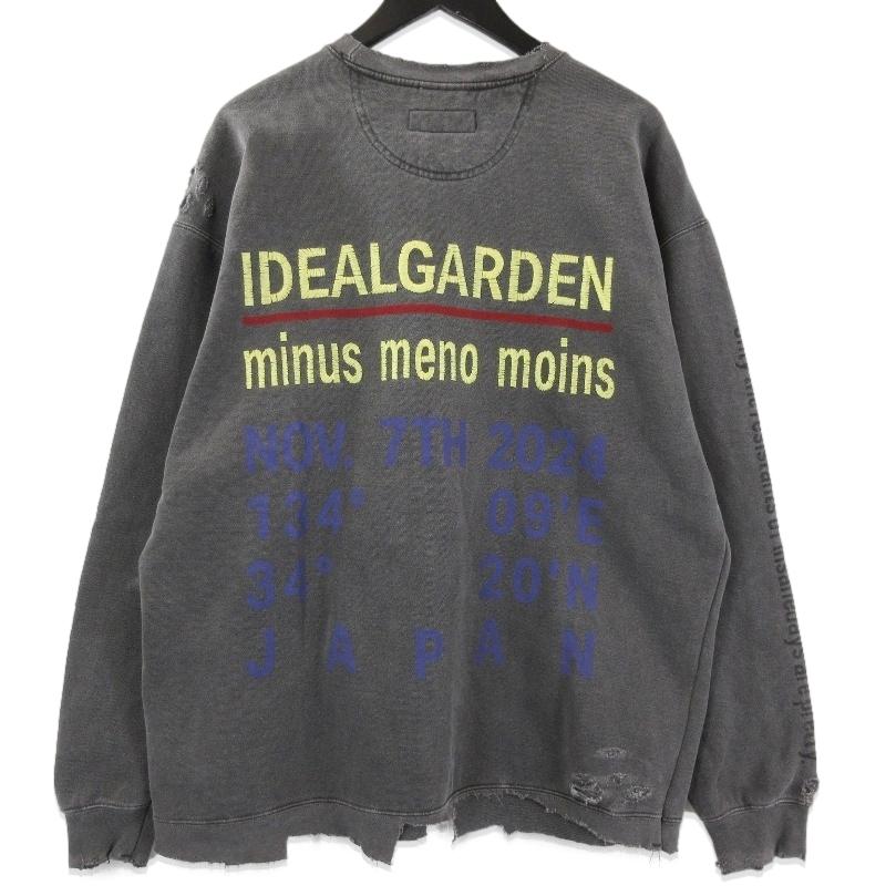 未使用 MINUS マイナス スウェット M-P2-BG8 Bootleg DIY Crew Sweat