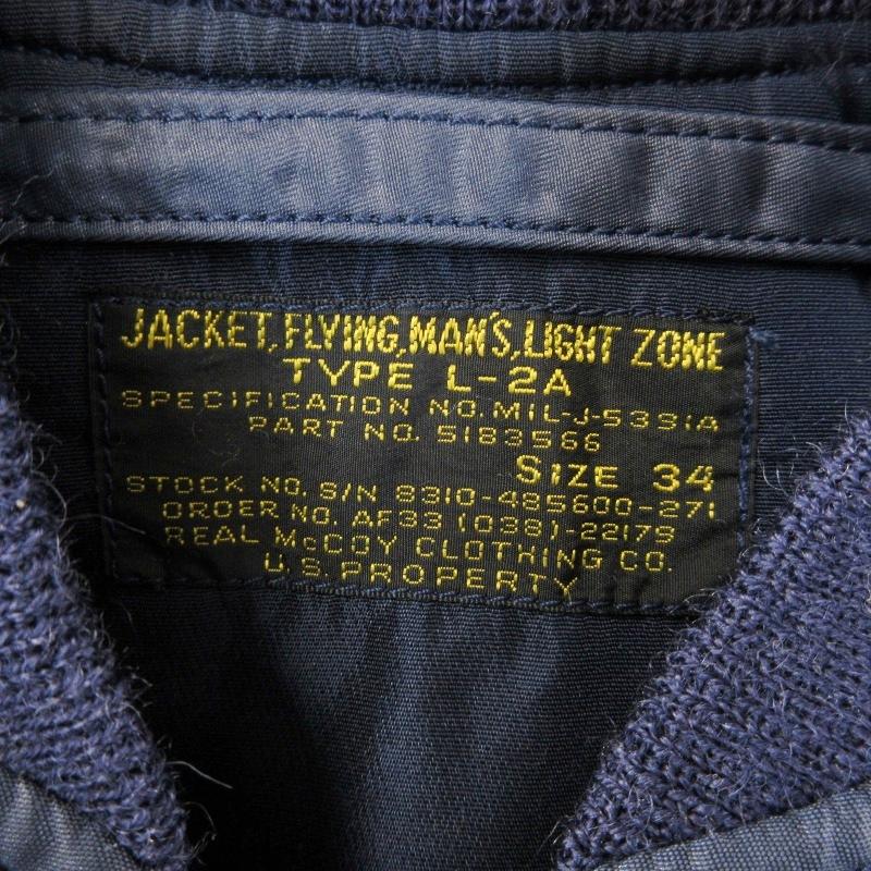 The REAL McCOY'S リアルマッコイズ L-2A ワッペンカスタム YEAGER