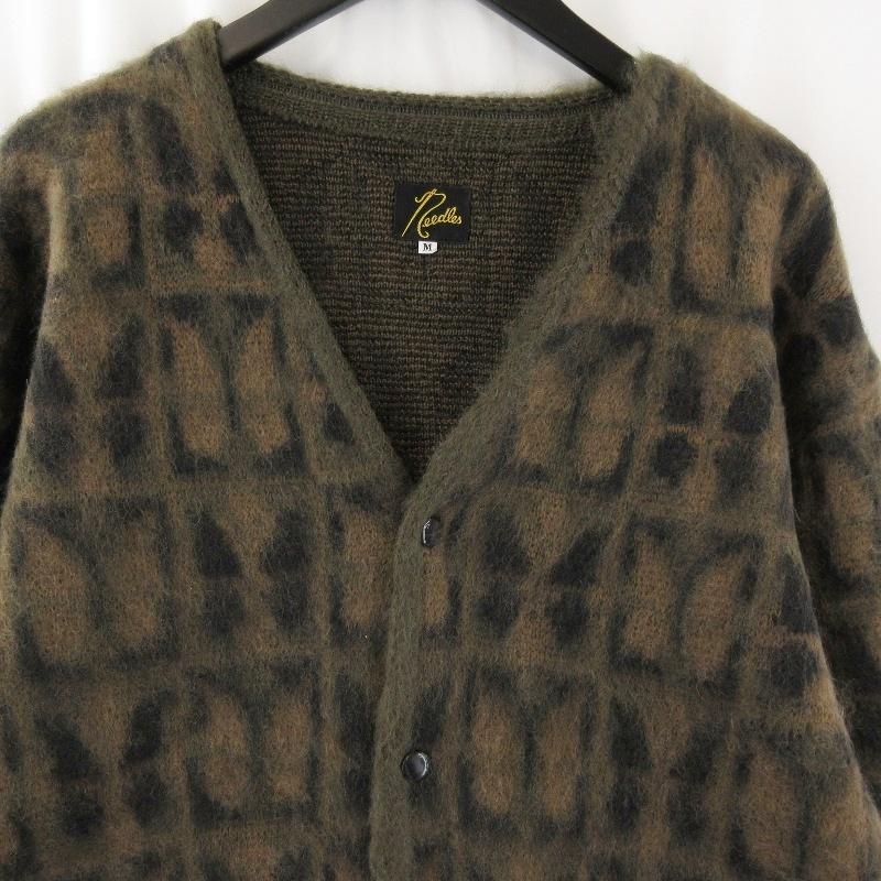 トップス NEEDLES 23aw MOHAIR CARDIGAN PAPILLON BROWN サイズM NS279