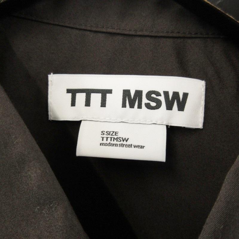 未使用 TTT MSW ティー Regular collar shirt w/pierce TTT-25SS-SH02