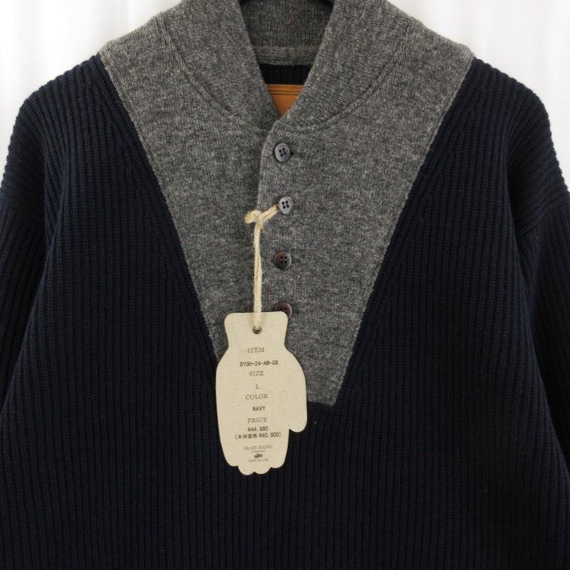 未使用 BY GLAD HAND グラッドハンド RED GENT JEEP KNIT BYGH-24-AW