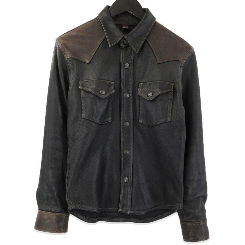 The Flat Head（フラッドヘッド） フラットヘッド レザーシャツ ディア