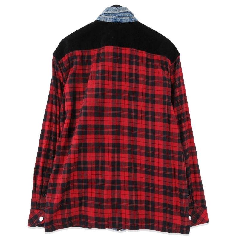 DIESEL（ディーゼル） デニムドッキング フランネルチェックシャツ