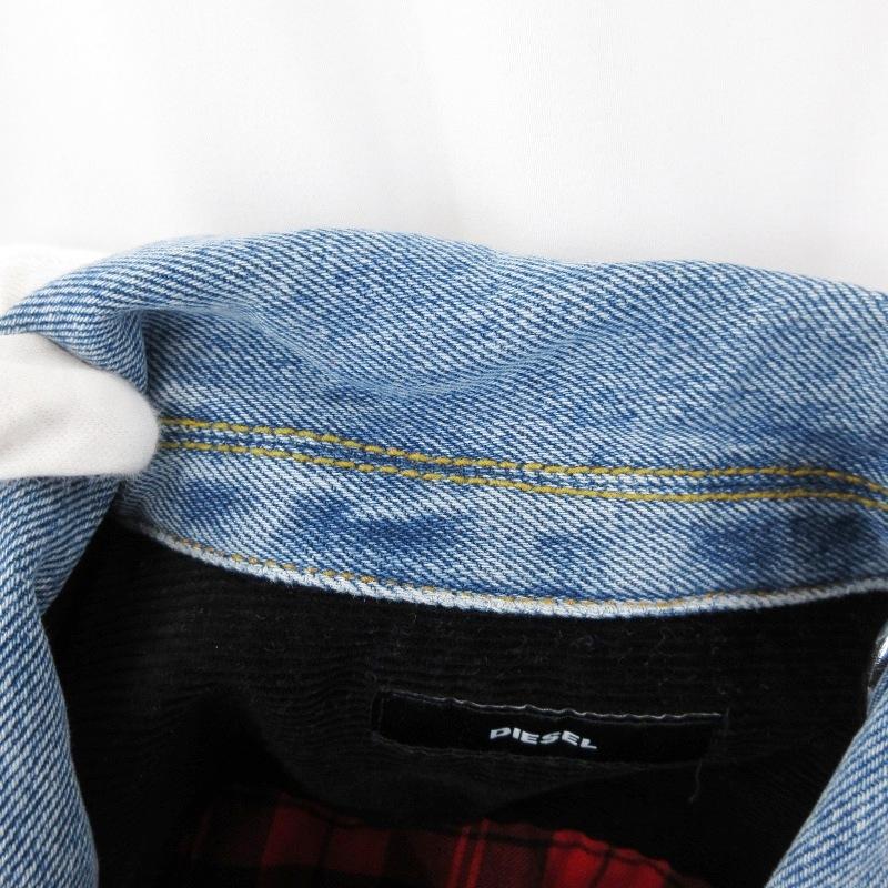 DIESEL（ディーゼル） デニムドッキング フランネルチェックシャツ