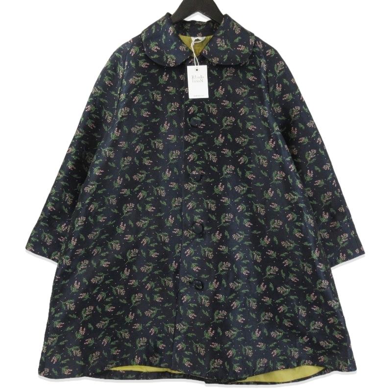 美品 Rhodolirion ロドリリオン 花柄 ロングコート LN814 総柄