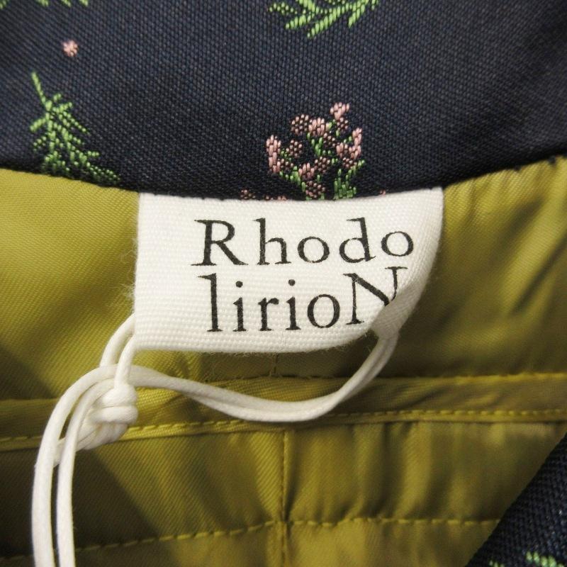 美品 Rhodolirion ロドリリオン 花柄 ロングコート LN814 総柄