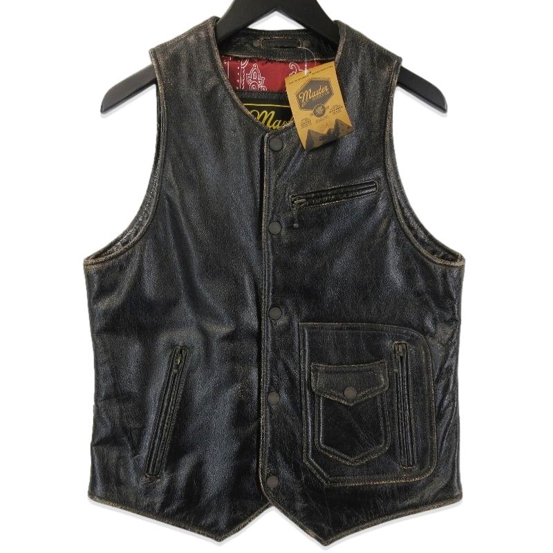 未使用 master SUPPLY マスターサプライ レザーベスト バッファロー