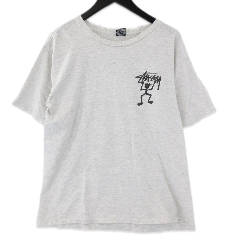 OLD Stussy ステューシー 半袖Tシャツ 80s 後期黒タグ Shadow Man