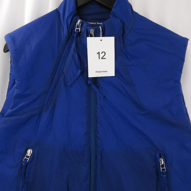 未使用 PRODUCT TWELVE プロダクトトゥエルブ Primaloft Puffer Vest 24AW-PVE01 ベスト 中綿 ナイロンリップストップ ブルー 2 71015074 未使用 PRODUCT TWELVE プロダクトトゥエルブ Primaloft Puffer Vest