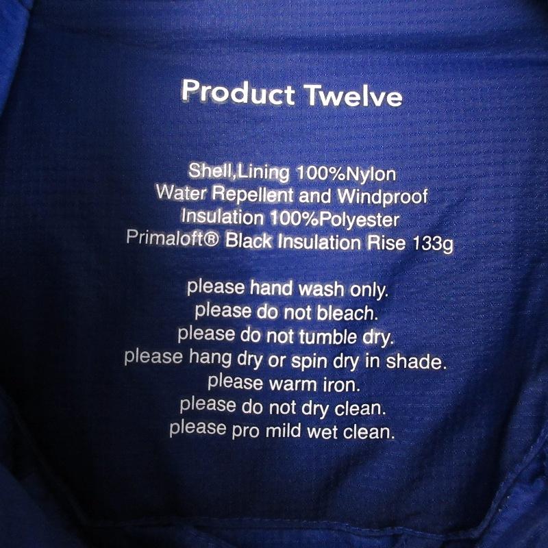 未使用 PRODUCT TWELVE プロダクトトゥエルブ Primaloft Puffer Vest 24AW-PVE01 ベスト 中綿 ナイロンリップストップ ブルー 2 71015074 未使用 PRODUCT TWELVE プロダクトトゥエルブ Primaloft Puffer Vest