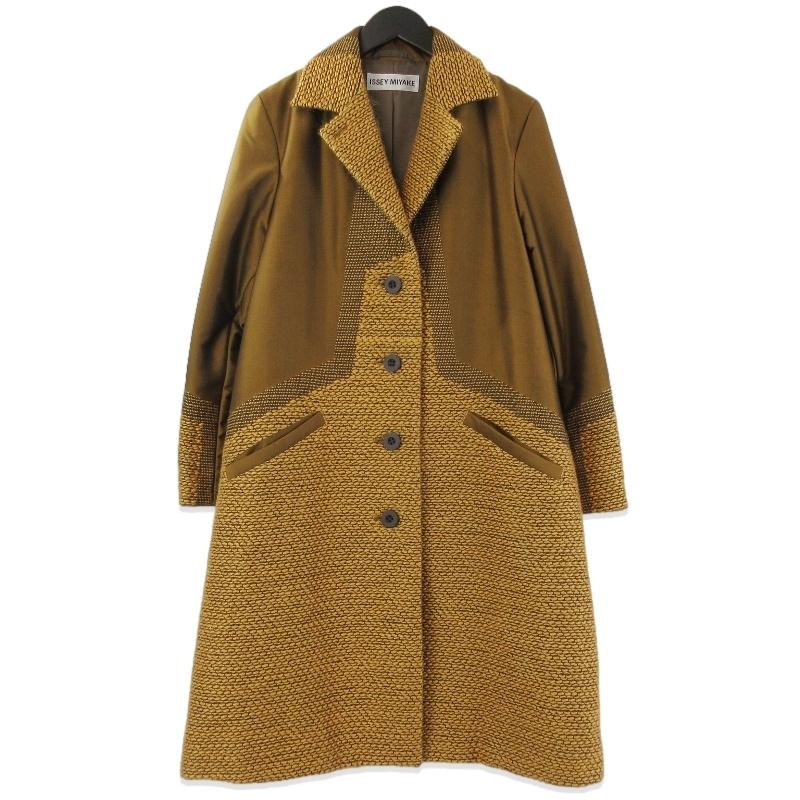 ISSEY MIYAKE（イッセイミヤケ） チェスターコート IM33FA509 刺し子
