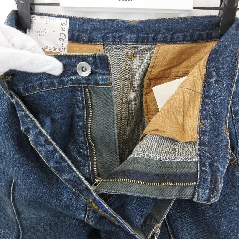 sacai（サカイ） デニムパンツ 20-02365M ベルテッド カットオフ USED