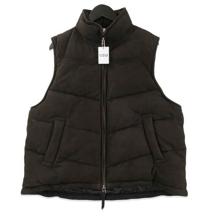 未使用 CCU シーシーユー LEAHTER PADDING VEST V-10-C-NUBCK-4 レザー 