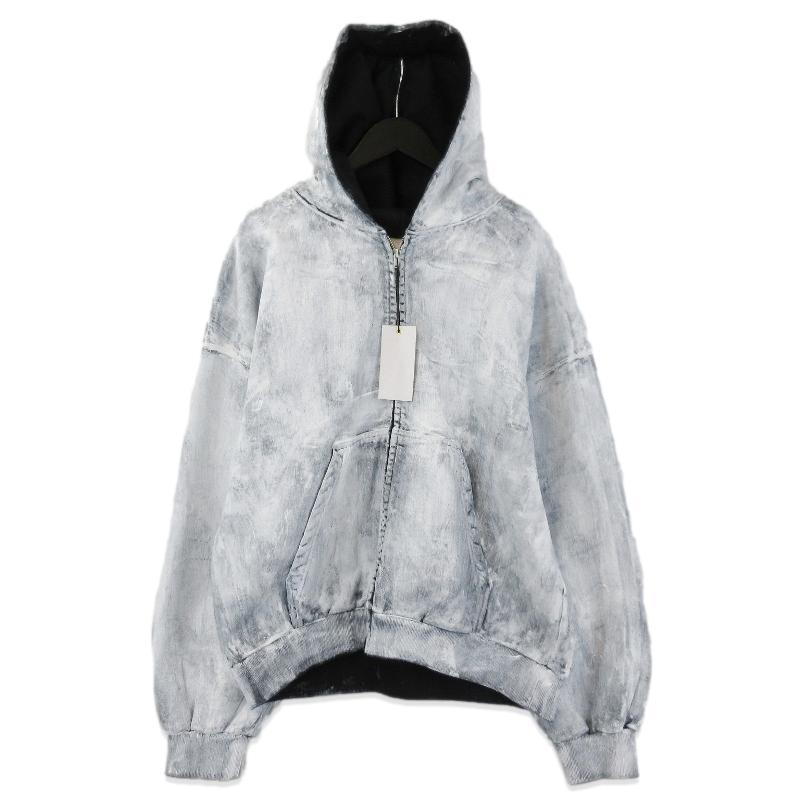 未使用 refomed リフォメッド PLASTERER HOODIE RECU-052 コーティング ジップパーカー 加工 OFF WHITE 3 71015188 未使用 refomed リフォメッド PLASTERER HOODIE RECU-052 コーティング