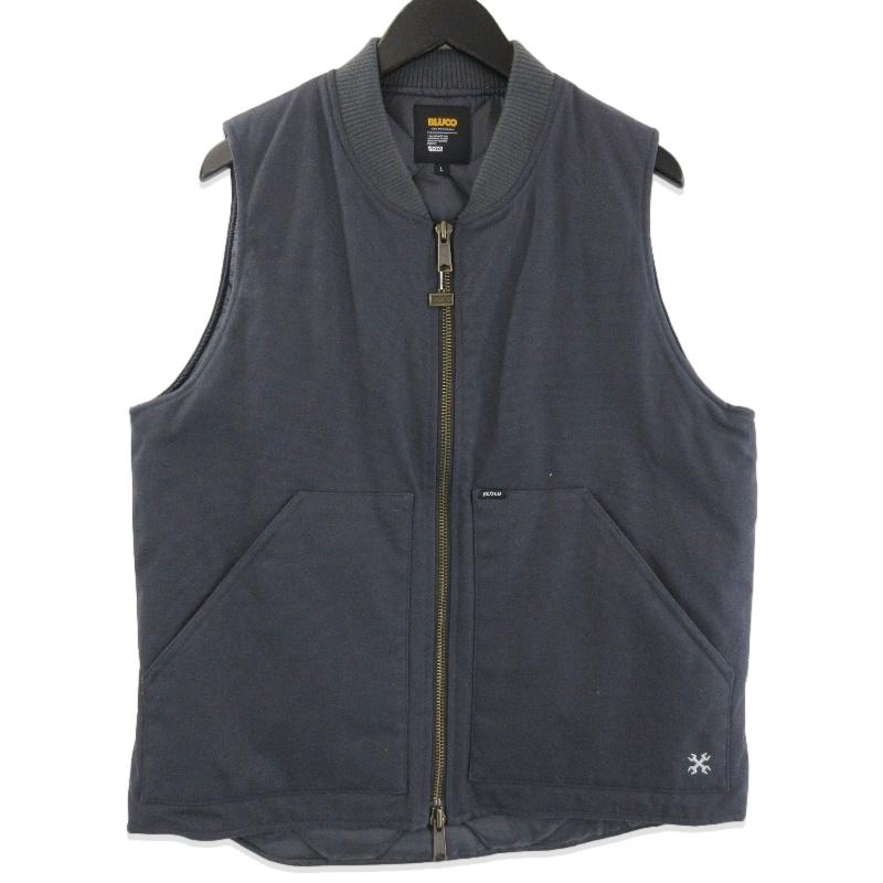 BLUCO ブルコ リブカラー ダック ベスト 155-35-013 RIB COLLAR DUCK