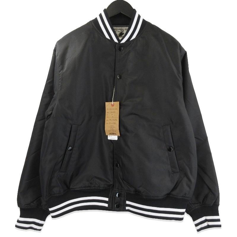未使用 ANDFAMILYS アンドファミリー スポーツジャケット JK-2510825 Nylon Sports Jacket スタジャン ブラック 黒 M 71015307 未使用 ANDFAMILYS アンドファミリー スポーツジャケット JK-2510825
