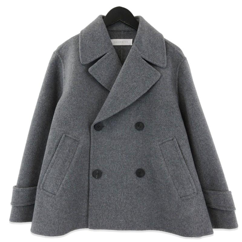 美品 GALERIE VIE ギャルリーヴィー ウール カシミヤ ダブルフェイス P 