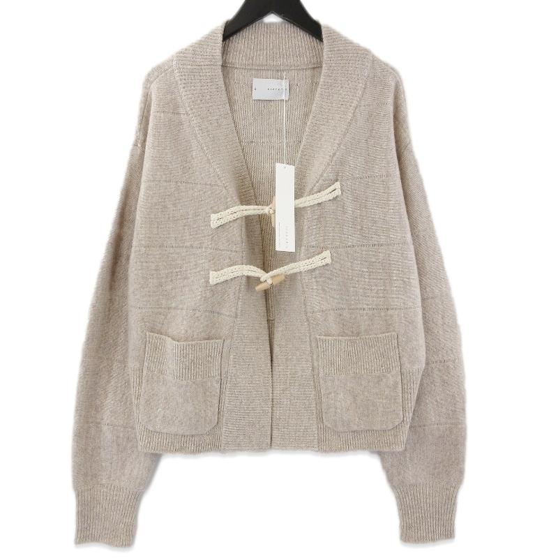 未使用 arenotis アーノッティーズ ヨモギ ウール ショートダッフルニット FW25NT-01 カーディガン Yomogi Wool ベージュ 2 71015364 未使用 arenotis アーノッティーズ ヨモギ ウール ショートダッフル