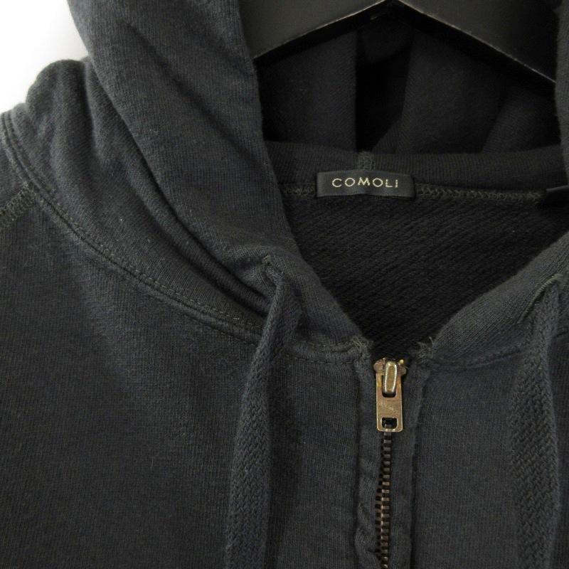 COMOLI コモリ 製品染 裏毛 ジップパーカ Z01-05027 24SS ジップ 