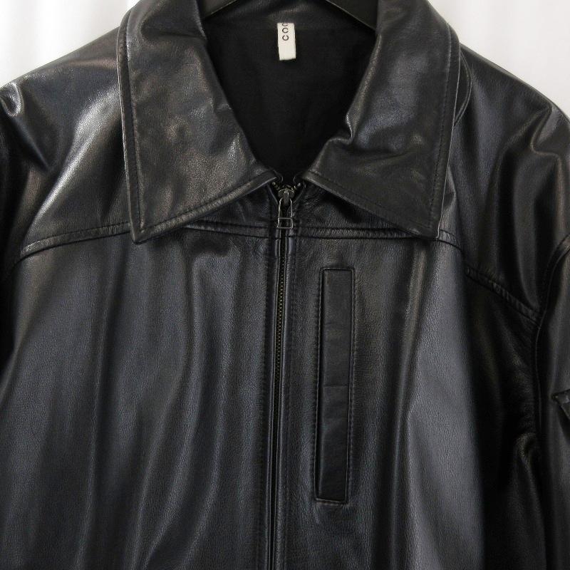 CCU シーシーユー HENRY SWING TOP JACKET COW SH-37-COW ヘンリースイングトップ レザーブルゾン 羊革 ブラック 黒 2 71015664 CCU シーシーユー HENRY SWING TOP JACKET COW SH-37-COW ヘンリー